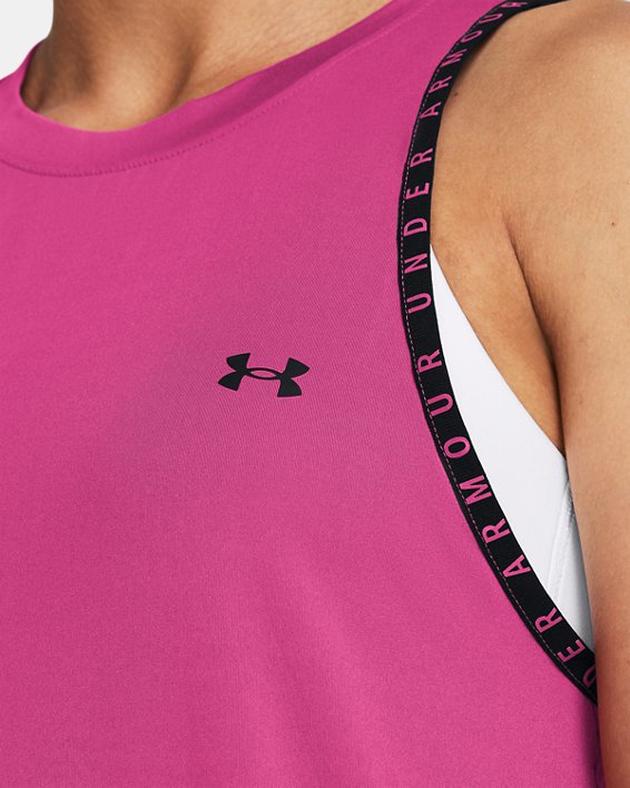 Camiseta de tirantes UA Knockout para mujer, Pink, pdpMainDesktop image number 2